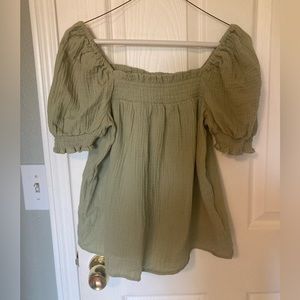 J. Crew Green Top